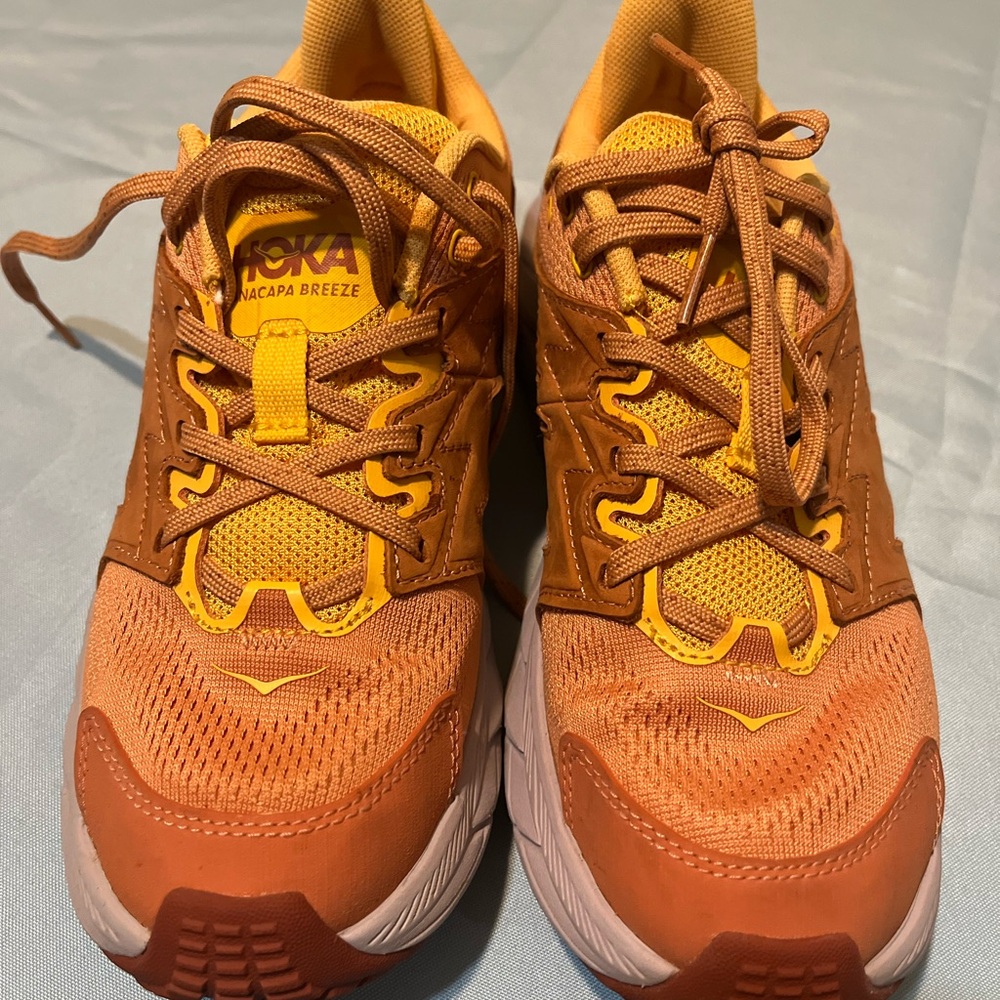 Hoka Orange Athletic Shoes